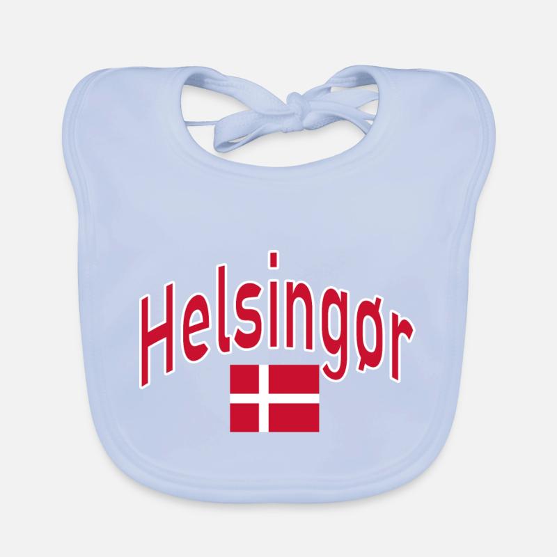 Drapeau du Danemark à Helsingør Bavoir bio Bébé