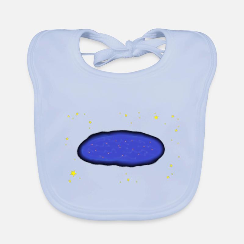 Silver dew between the stars Organic Baby Bibs