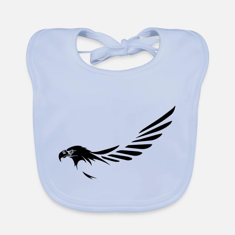 tête d'aigle avec aile Bavoir bio Bébé