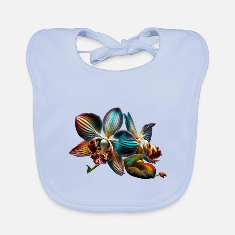 Leuchtende Orchidee Geschenk Baby Bio-Lätzchen