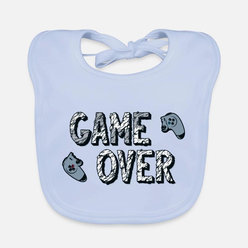game over Organic Baby Bibs