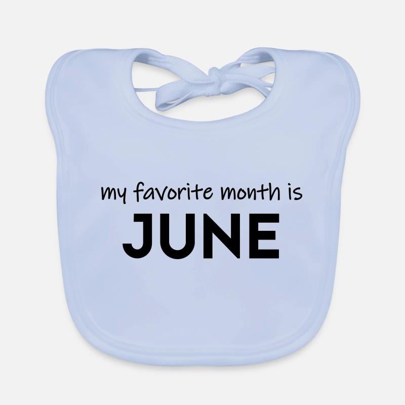 Mon mois préféré est juin Bavoir bio Bébé