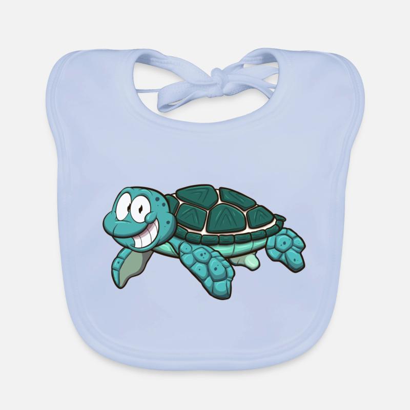 Sea Turtle Organic Baby Bibs