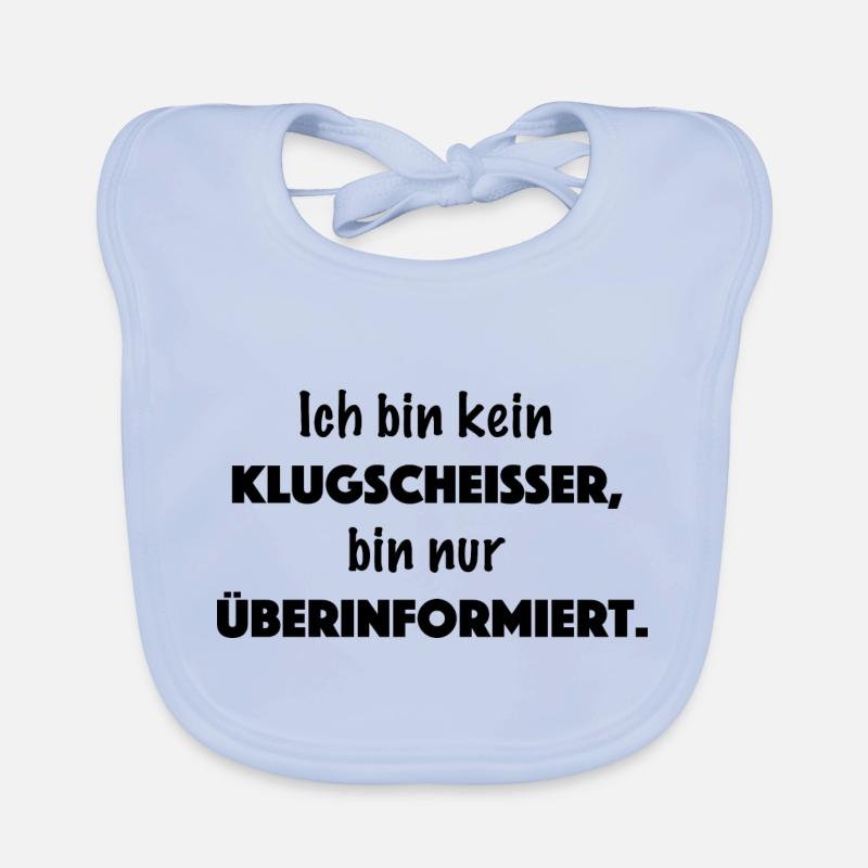 Ich bin kein Klugscheißer Baby Bio-Lätzchen