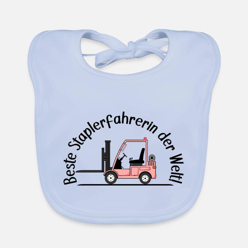 Staplerfahrerin beste Staplerfahrerin der Welt Baby Bio-Lätzchen