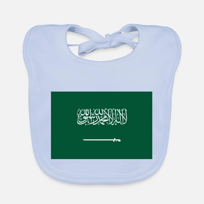Saudi Arabia / Drapeau Arabie Saoudite Bavoir bio Bébé