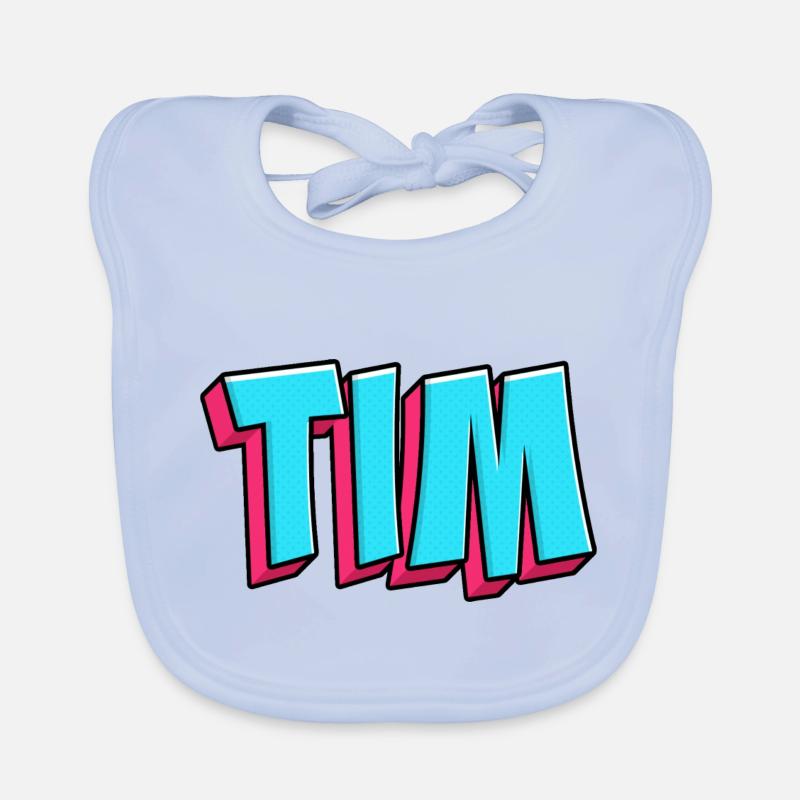 Name Image: Tim Organic Baby Bibs