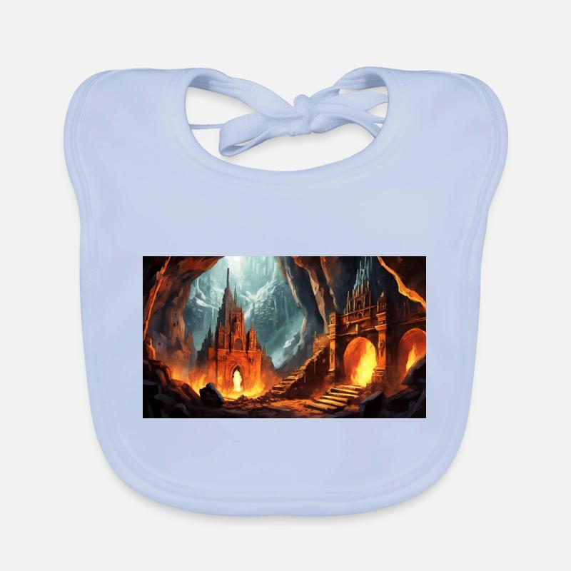 wunderschöne mythische Orte – Avalon Baby Bio-Lätzchen