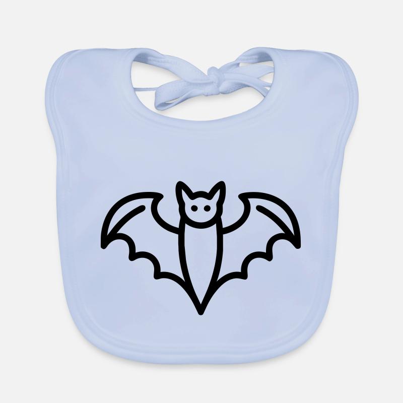 Symbole de chauve-souris Halloween Spooky idée cadeau Bavoir bio Bébé