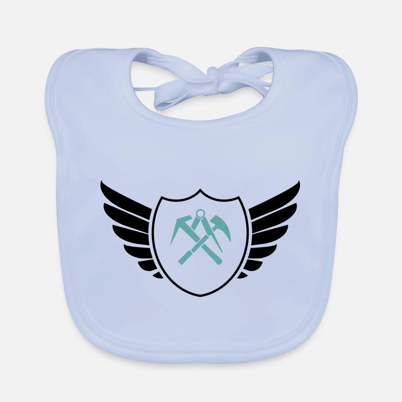 wappen shield dachdecker Baby Bio-Lätzchen