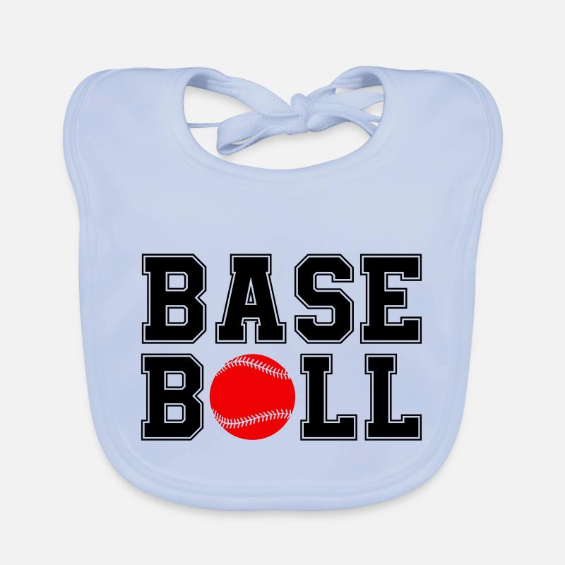 baseball Bavaglino ecologico per neonato