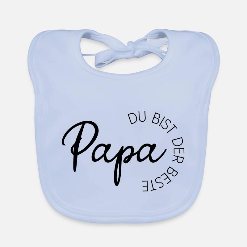 Papa-Perfektion - Papa du bist der Beste Baby Bio-Lätzchen