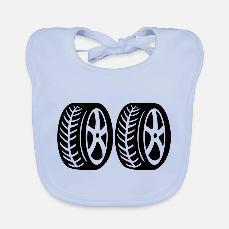 Pneus 2 Bavoir bio Bébé