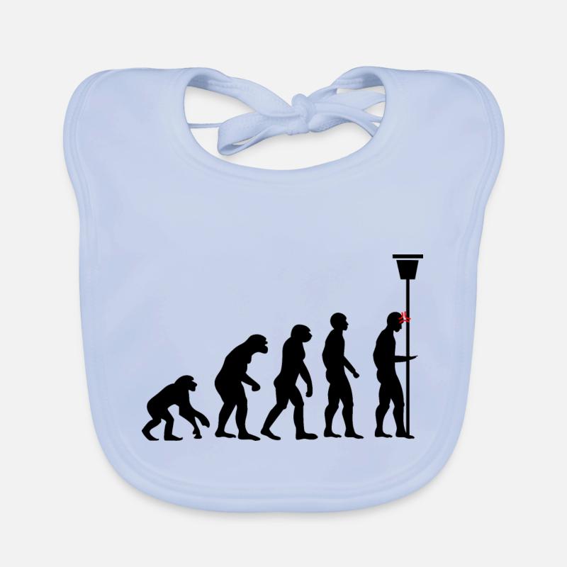 Funny Evolution Design Phone Organic Baby Bibs