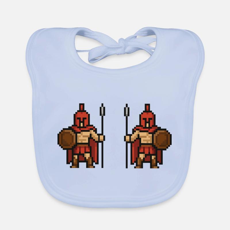 Spartan Pixel 2 Organic Baby Bibs