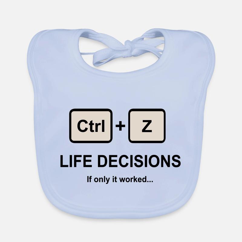 Ctrl + Z Décisions de vie Bavoir bio Bébé