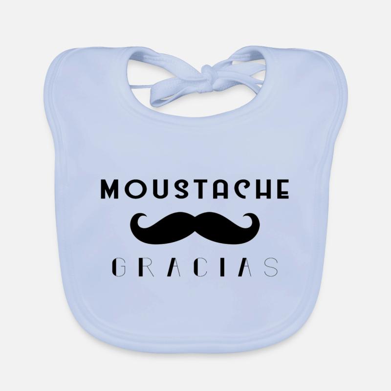 Schnurrbart Gracias Baby Bio-Lätzchen
