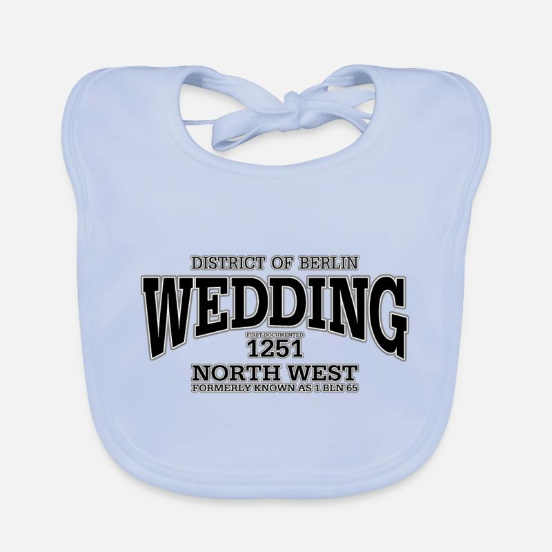 Wedding black print Organic Baby Bibs