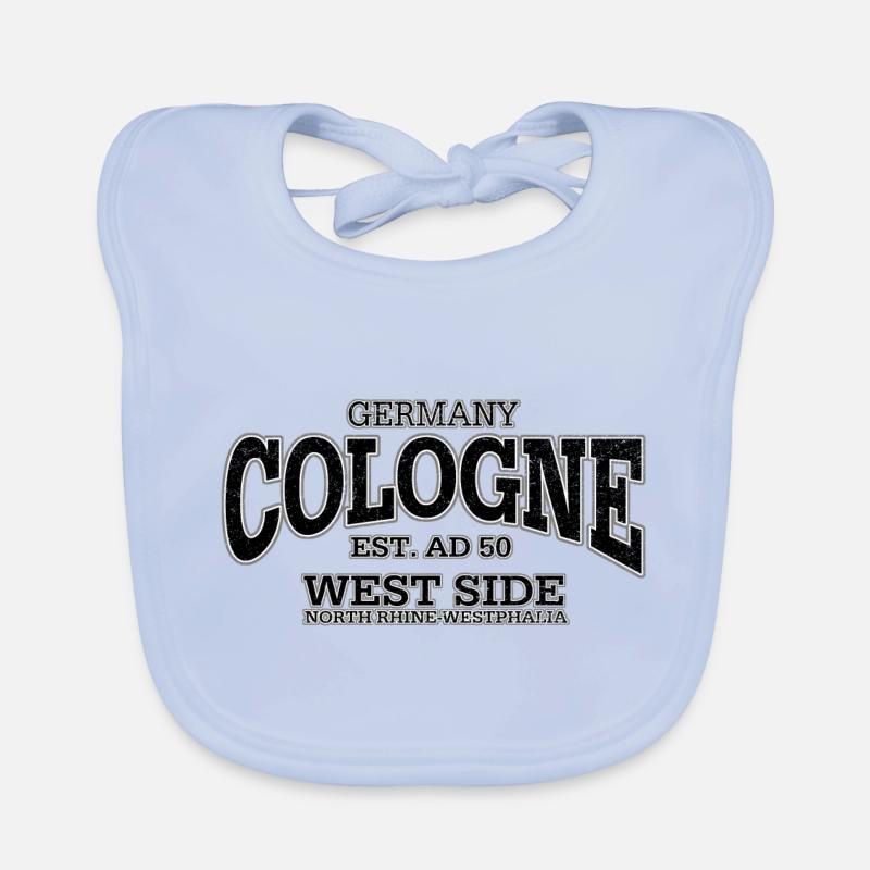 Cologne (à l'ancienne noir) Bavoir bio Bébé