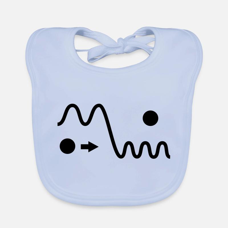 Doppler effect [monochrome] Organic Baby Bibs