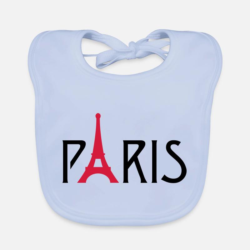 Paris Eiffel Tower Organic Baby Bibs
