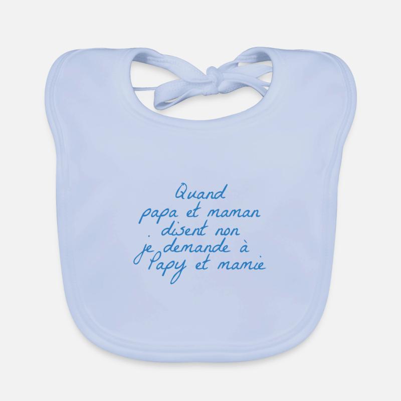 Opa und Oma Baby Bio-Lätzchen