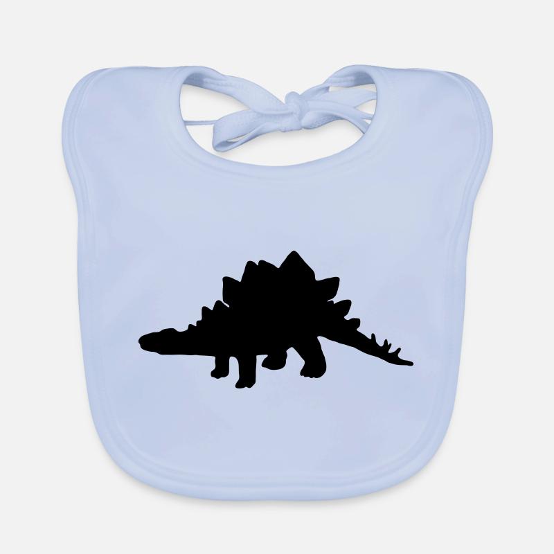 Stegosaurus - Baby Bio-Lätzchen - sky Blue