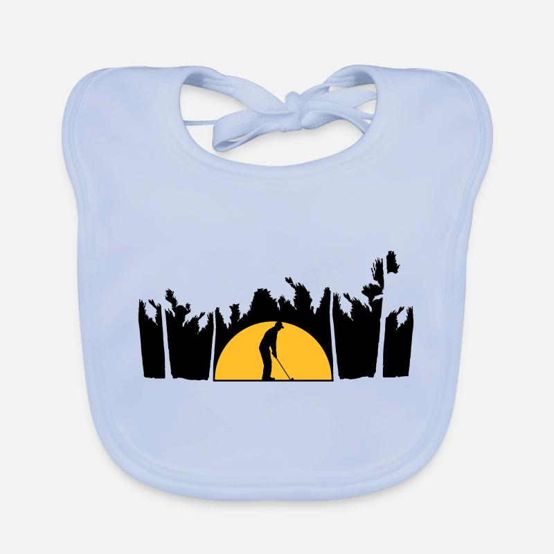 Vacation playing golf Organic Baby Bibs