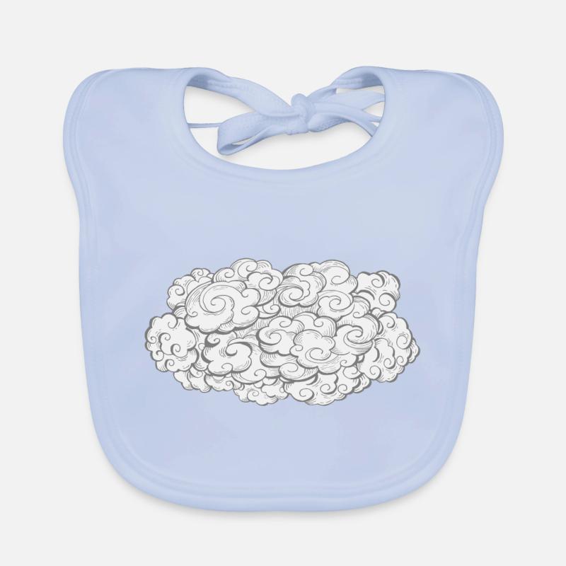 Cloud cloud | Nuage de cerveau Bavoir bio Bébé
