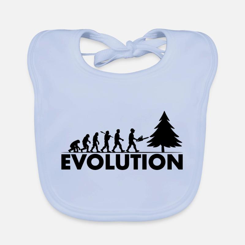 Chainsaw Evolution Black Organic Baby Bibs