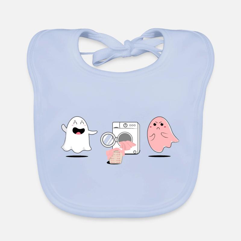 Faded ghost Organic Baby Bibs