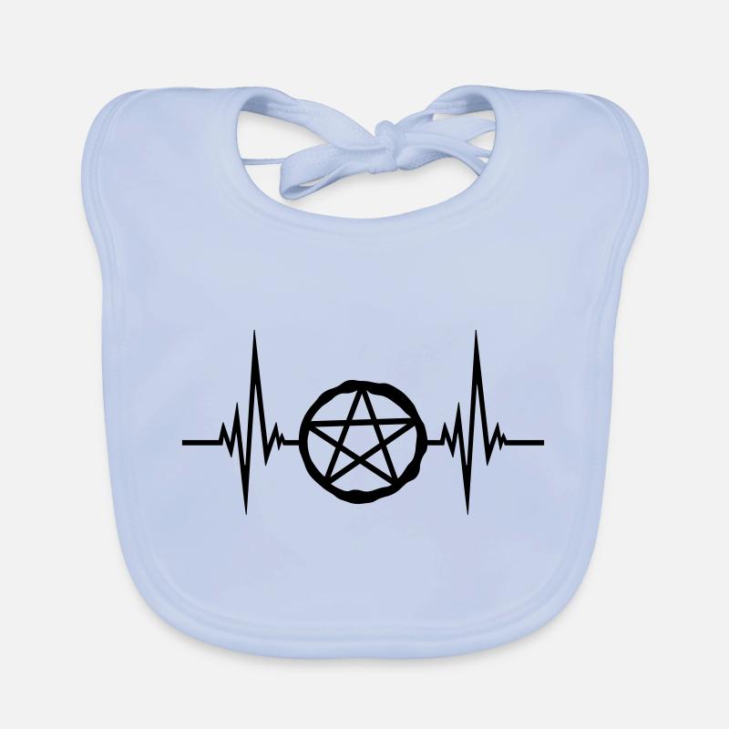 Puls Pentagramm Logo Baby Bio-Lätzchen