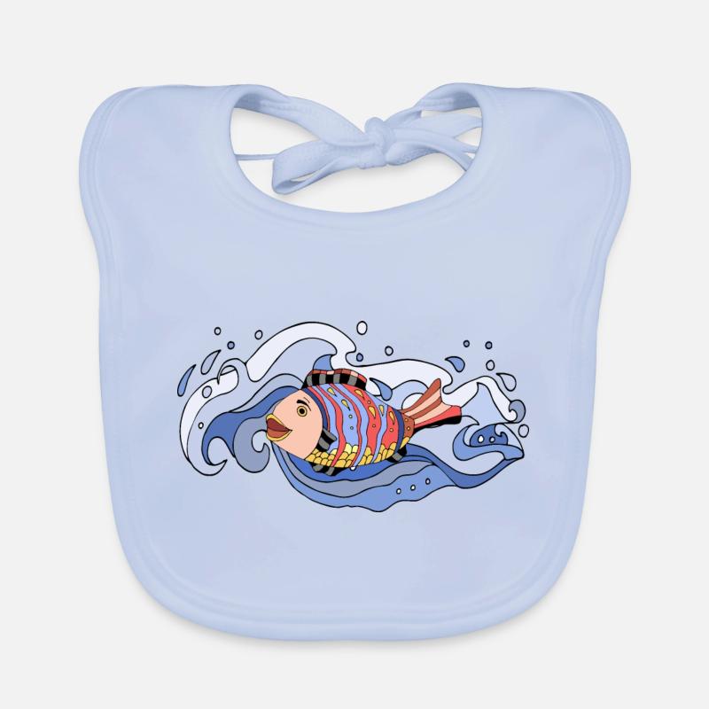 Fish Organic Baby Bibs