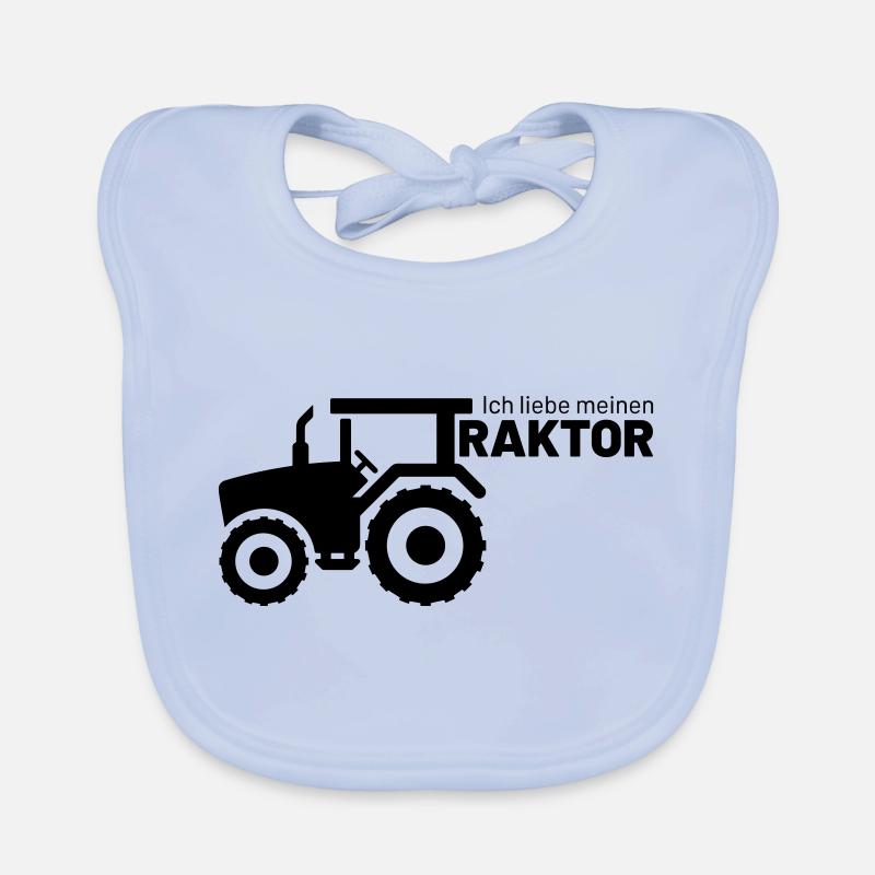 ich liebe meinen Traktor Baby Bio-Lätzchen