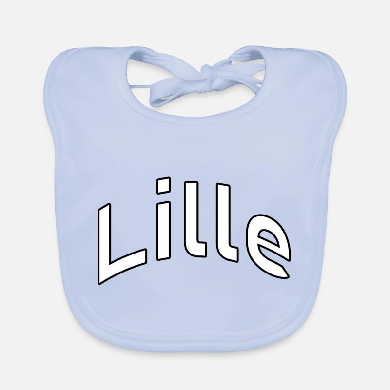 Lille - Bavoir bio Bébé - bleu ciel