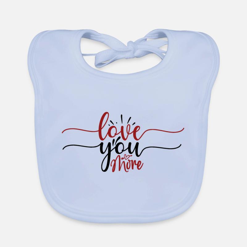 Love you more Organic Baby Bibs