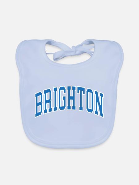 Brighton - Baby Bio-Lätzchen - sky Blue - Vorne