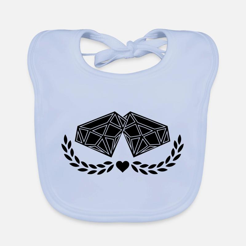 Diamants Bavoir bio Bébé