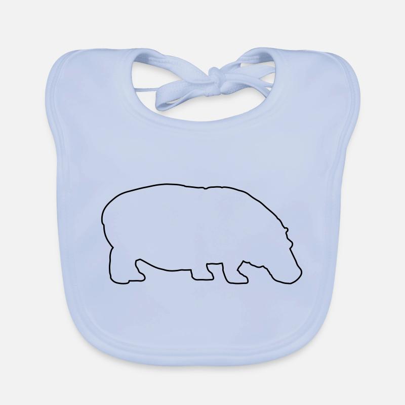 nilpferd Baby Bio-Lätzchen