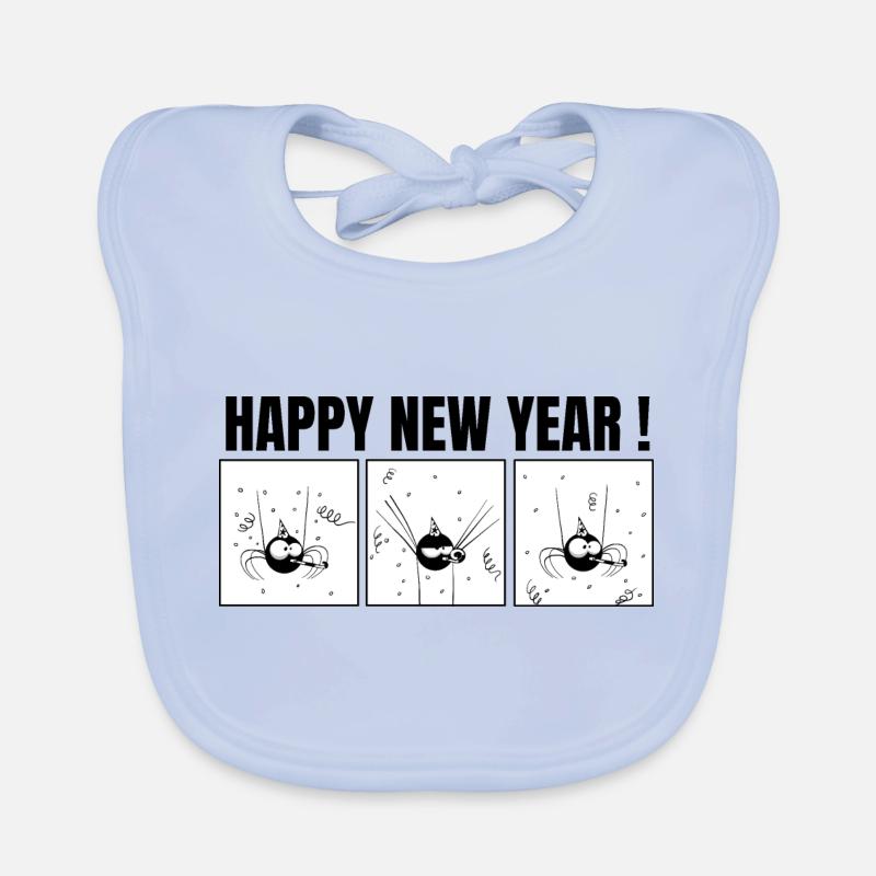 Beth the Spider - The Party (text version) Organic Baby Bibs