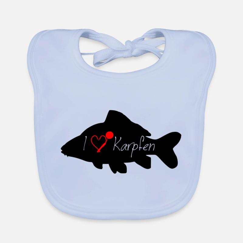 J’aime CARP noir transparent Bavoir bio Bébé