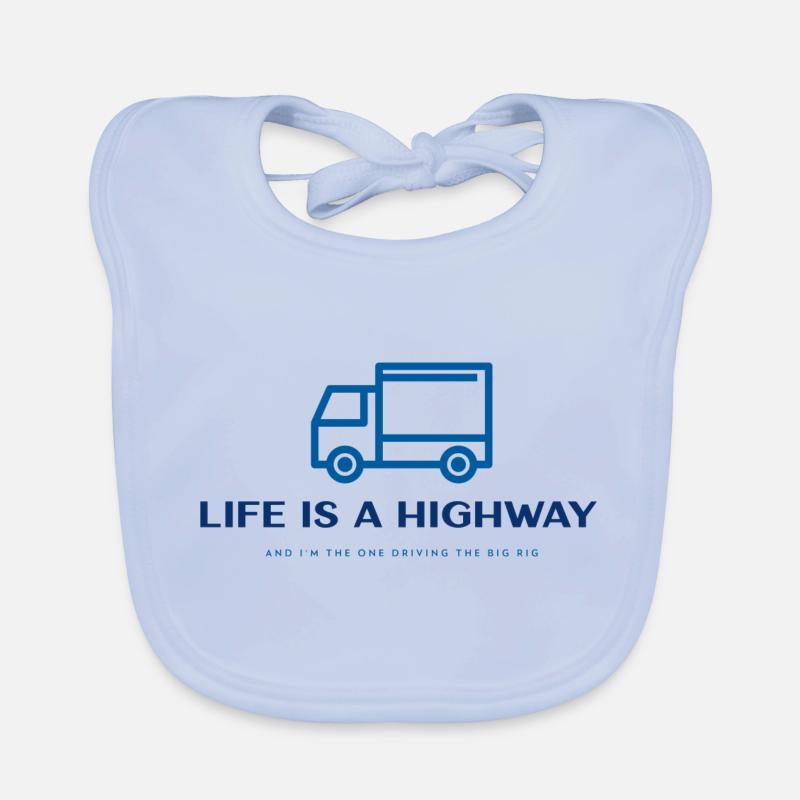 Leben ist ein Highway Baby Bio-Lätzchen