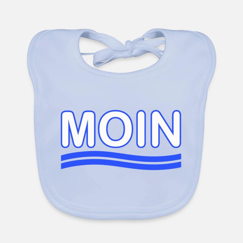 Moin - Baby Bio-Lätzchen - sky Blue
