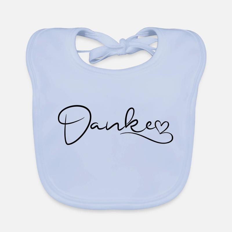 Thank You Scripture with Heart Organic Baby Bibs