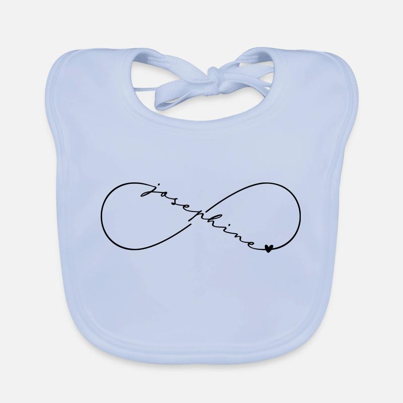 Josephine Name Infinitysymbol Baby Bio-Lätzchen