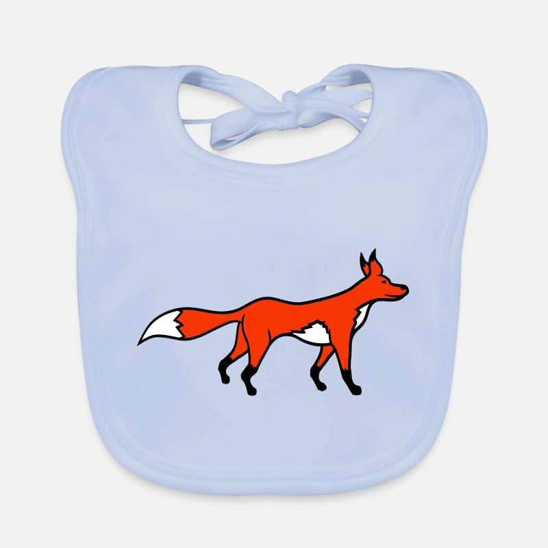 Fuchs Rotfuchs Wald Tier Schlauer Süßer Wild Hund Baby Bio-Lätzchen