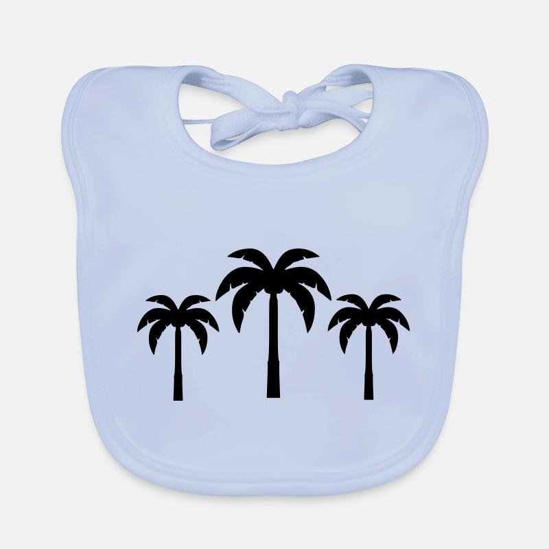 Palm trees Organic Baby Bibs