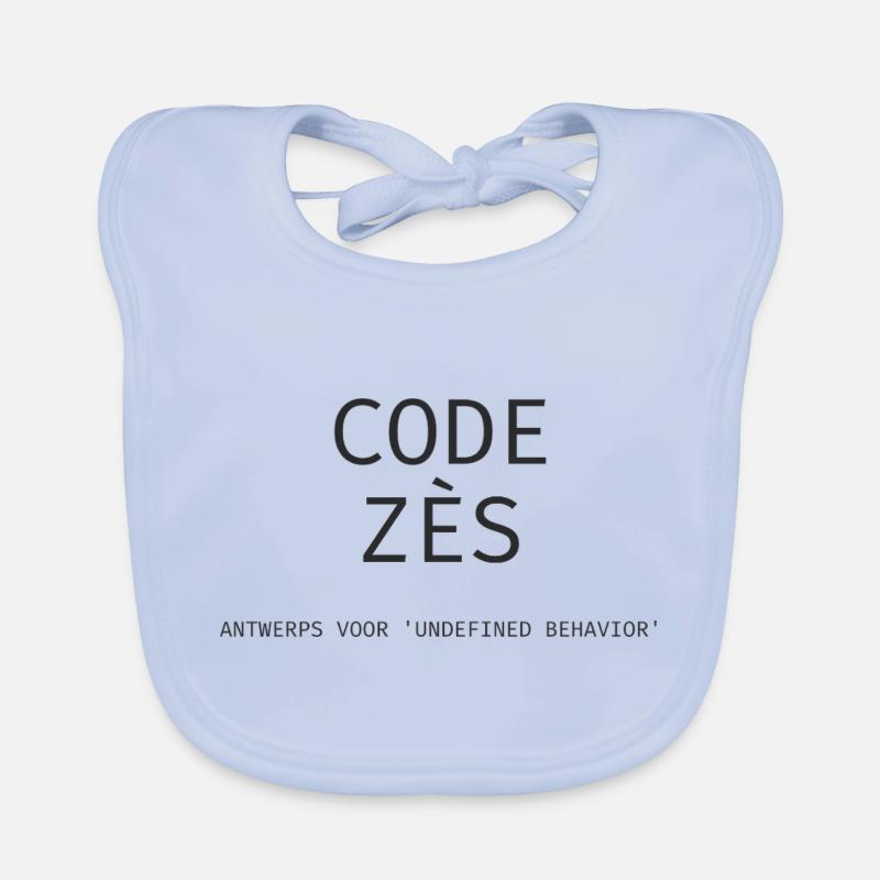 Antwerpen: "Code Zès!" – Tech Dialect Shirt Baby Bio-Lätzchen
