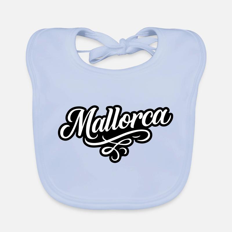Lettrage de Majorque Bavoir bio Bébé