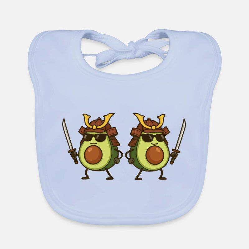 Avocado Samurai 2 Organic Baby Bibs